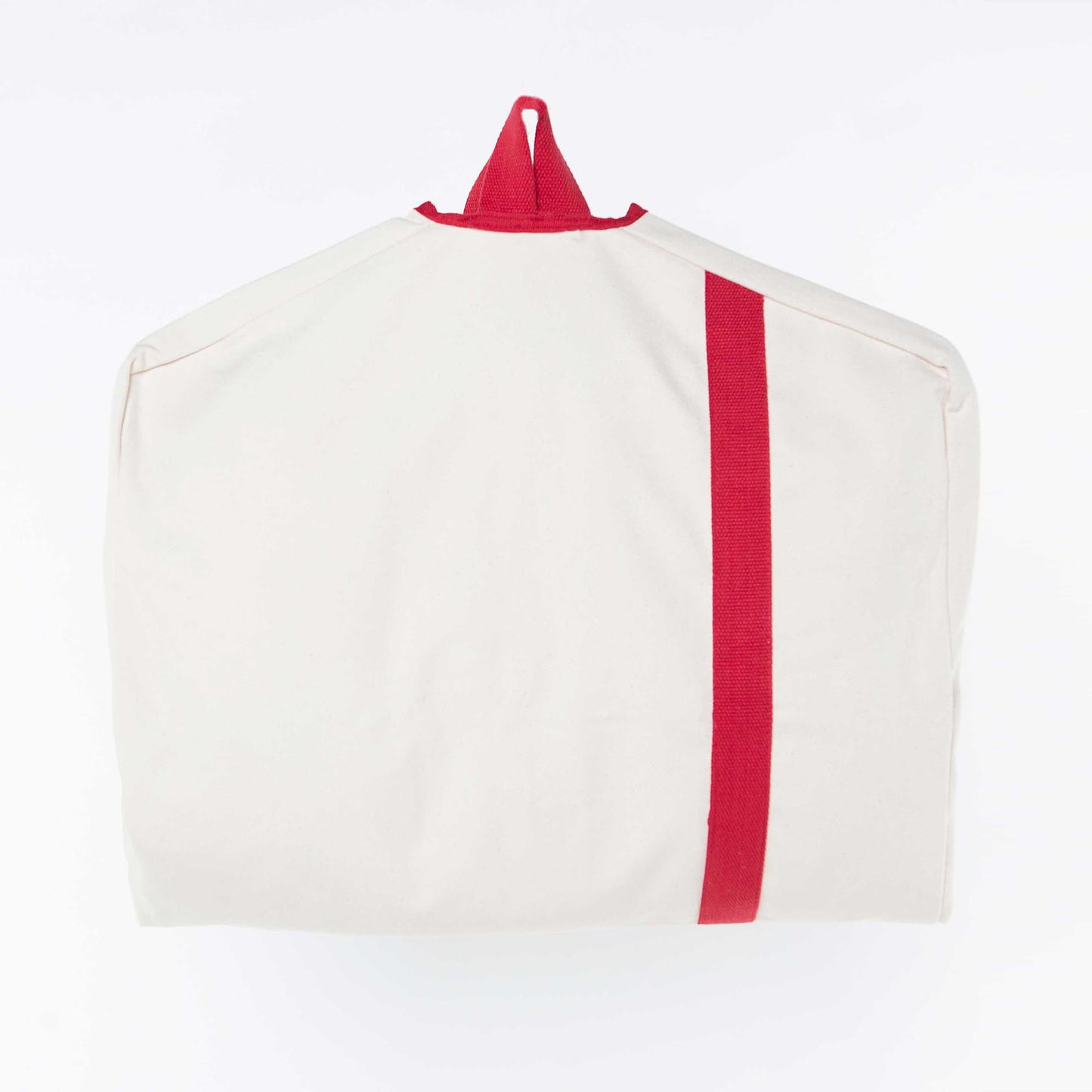 White and Red Heavy Duty Garment Bag