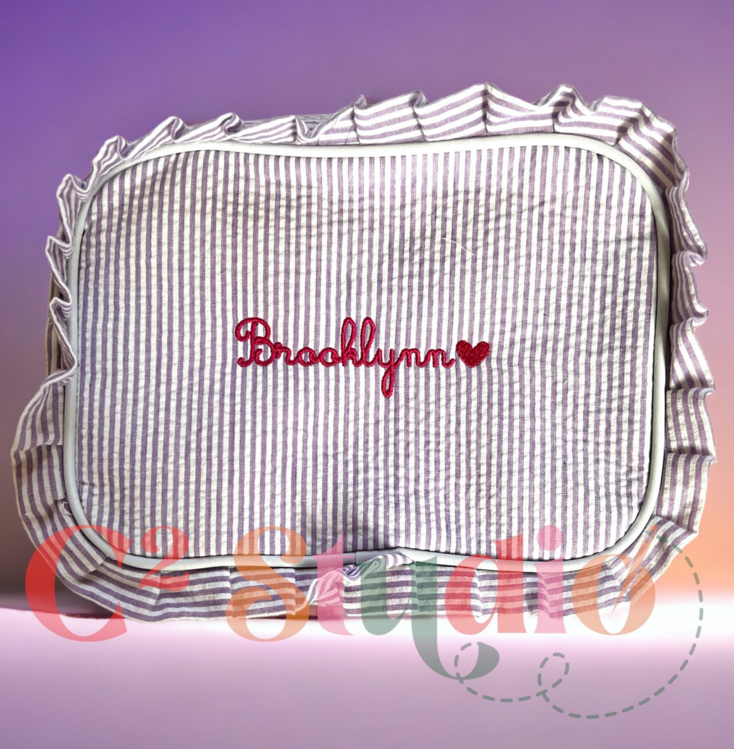 Personalized Monogrammed monogram colorful Makeup Bag, Bridesmaids Gifts, Sorority, Wedding Gifts, Rush Week, back to school |Free Shipping|