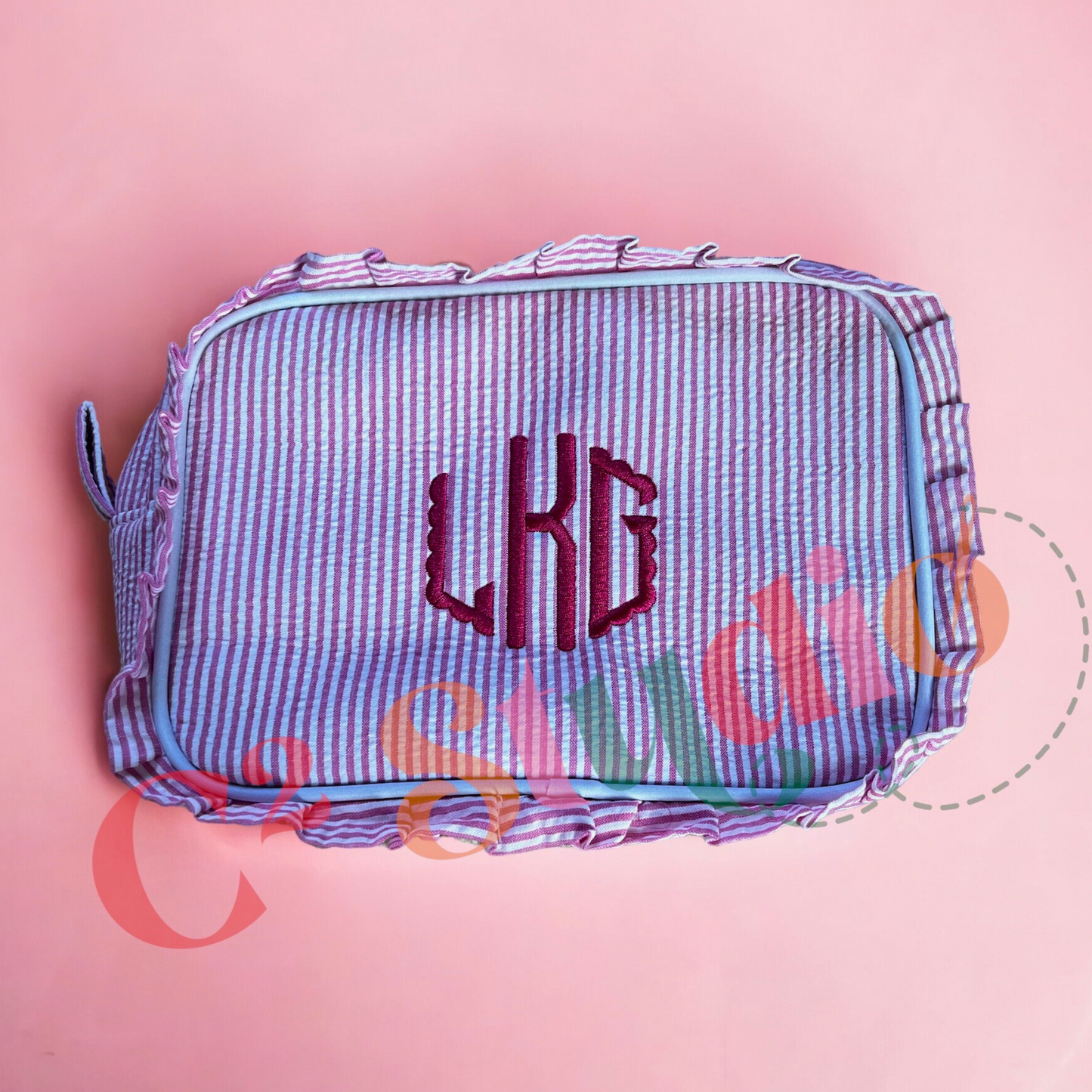 Personalized Monogrammed monogram colorful Makeup Bag, Bridesmaids Gifts,  Sorority, Wedding Gifts, Rush Week, back to school |Free Shipping